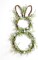 Easter Bunny Spring Wreath with Egg, Twig and Berries Green Rabbit Easter Wreath for Front Door Decorations Home Farmhouse Outdoor Indoor Wall Mantel Window
